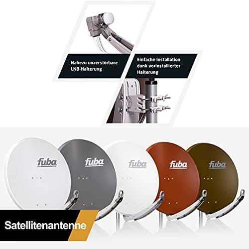  [아마존베스트]-Service-Informationen PremiumX Fuba DAA 780 A Complete Satellite Dish Aluminium Anthracite 5/12 Multiswitch Quattro LNB 32x F-Connector 1 SAT 12 Participants