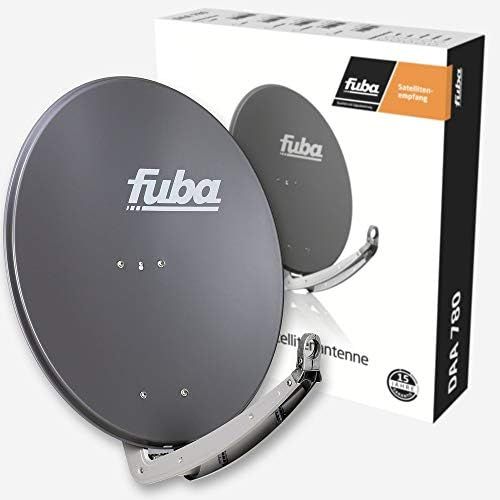  [아마존베스트]-Service-Informationen PremiumX Fuba DAA 780 A Complete Satellite Dish Aluminium Anthracite 5/12 Multiswitch Quattro LNB 32x F-Connector 1 SAT 12 Participants