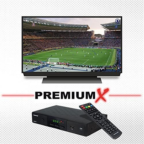  [아마존베스트]-Service-Informationen PremiumX Completely Digital 4Parts Satellite Key 80cm Anthracite + Quad LNB 0.1dB 4K + 4x Antenna HDTV SAT Receiver