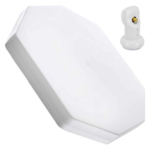  [아마존베스트]-Service-Informationen PremiumX FLAT50 satellite flat antenna, 1 participant, flat satellite dish, satellite antenna, single LNB