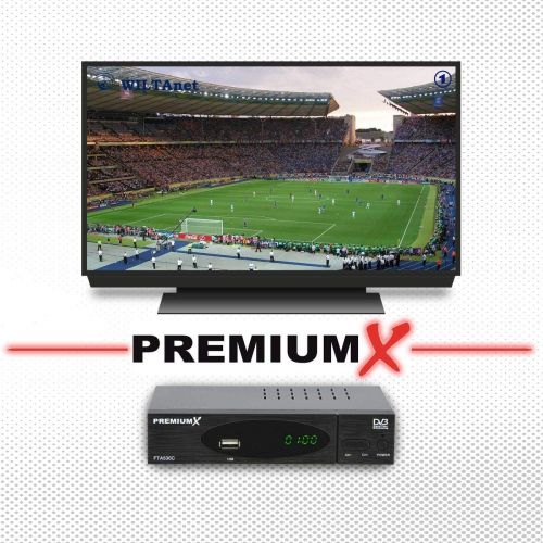  PremiumX FTA 530C Full HD Digital DVB C / C2 TV Cable Receiver | Car Installation USB Media Player Scart HDMI WLAN Optional | Cable TV Suitable for Any Cable Provider