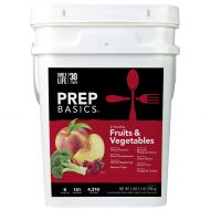 Prep Basics Fruits & Vegetables Variety | Emergency Food Supply |Freeze-Dried and Dehydrated | 4,210...
