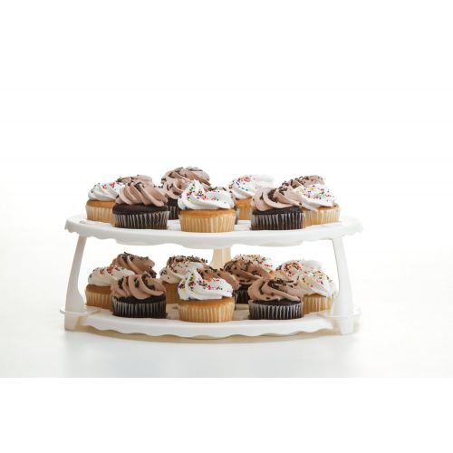  Prepworks from Progressive Progressive BCC-6 Prepworks Collapsible Cupcake and Cake Carrier, 24 Cupcakes, 2 Layer, Easy to Transport Muffins, Cookies or Dessert to Parties - Blue