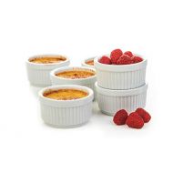 Prepworks from Progressive Prepworks by Progressive Porcelain Stacking Ramekins-Set of 6 CRR-6 for Baking, Creme Brulee Dishes, Souffle, Flan Pan Sauce, Custard, Pudding Cups, Dipping Bowls: Individual Servi