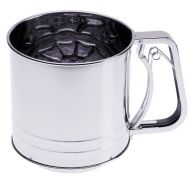 Prepworks+from+Progressive Prepworks by Progressive Triple-Screen Flour Sifter, Stainless Steel - 5 Cup Capacity: Kitchen & Dining