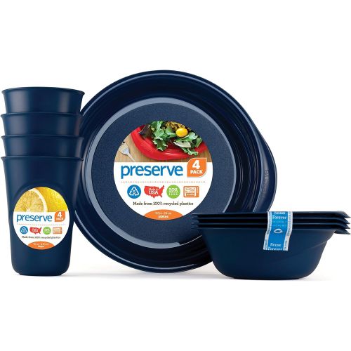  Preserve, Everyday Tableware Set, Midnight Blue