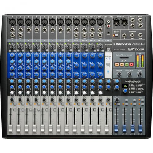  PreSonus},description:StudioLive AR16 USB 18-channel hybrid mixers make it simple to mix and record shows, productions, rehearsals, podcasts and more. It is lightweight, versatile,