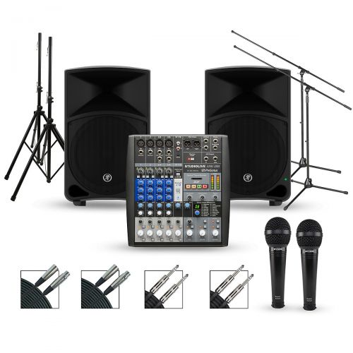  PreSonus Complete PA Package with StudioLive AR8 Mixer and Mackie Thump Speakers