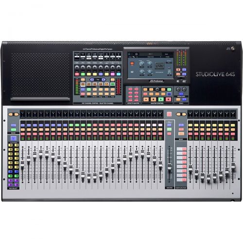  Presonus StudioLive 64S 64-Channel Mixer with 43 Mix Busses, 33 Motorized Faders and 64x64 USB Interface