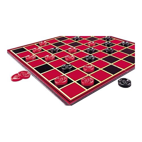  Pressman Checkers -- Classic Game With Folding Board and Interlocking Checkers, 2 Players