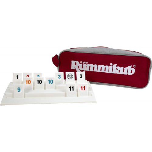  Rummikub Six Player Edition, Blue & The Complete Original Game with Full-Size Racks and Tiles in a Durable Canvas Storage/Travel Case by Pressman - Amazon Exclusive