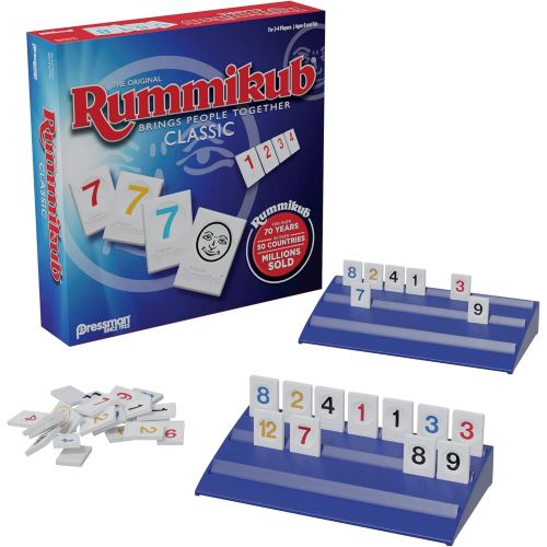  Rummikub Six Player Edition - The Classic Rummy Tile Game - More Tiles and More Players for More Fun! by Pressman , Blue & Rummikub by Pressman - Classic Edition - The Original Rum