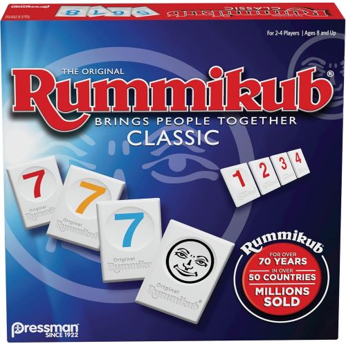  Rummikub Six Player Edition - The Classic Rummy Tile Game - More Tiles and More Players for More Fun! by Pressman , Blue & Rummikub by Pressman - Classic Edition - The Original Rum