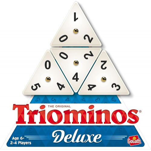  Pressman Tri-Ominos - Deluxe Edition Triangular Tiles with Brass Spinners, 5 & Rummikub - Classic Edition - The Original Rummy Tile Game by Pressman