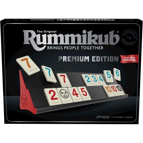  Rummikub Premium Edition by Pressman, Silver & Six Player Edition - The Classic Rummy Tile Game - More Tiles and More Players for More Fun! by Pressman , Blue