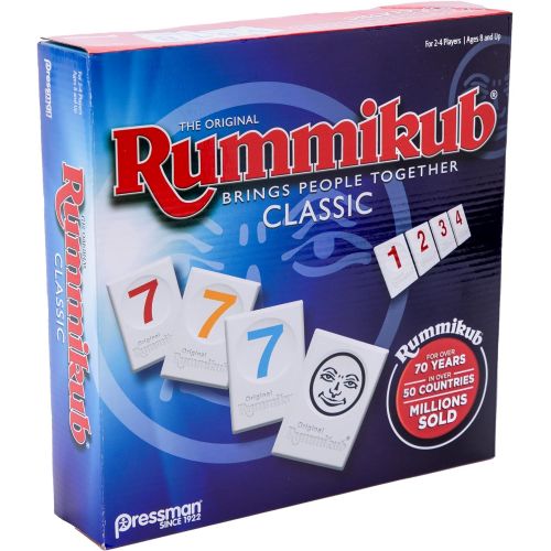 [아마존베스트]Rummikub by Pressman - Classic Edition - The Original Rummy Tile Game, Blue