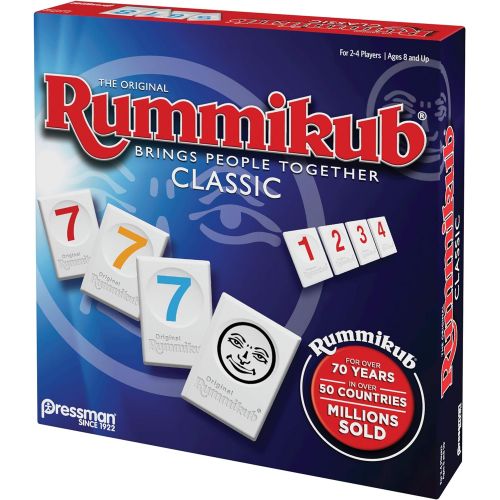  [아마존베스트]Rummikub by Pressman - Classic Edition - The Original Rummy Tile Game, Blue