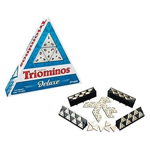  [아마존베스트]Pressman Tri-Ominos - Deluxe Edition Triangular Tiles with Brass Spinners