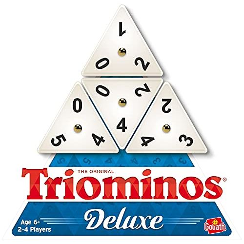  [아마존베스트]Pressman Tri-Ominos - Deluxe Edition Triangular Tiles with Brass Spinners