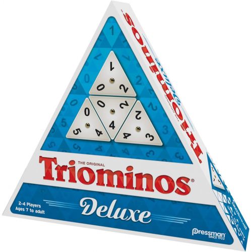  [아마존베스트]Pressman Tri-Ominos - Deluxe Edition Triangular Tiles with Brass Spinners