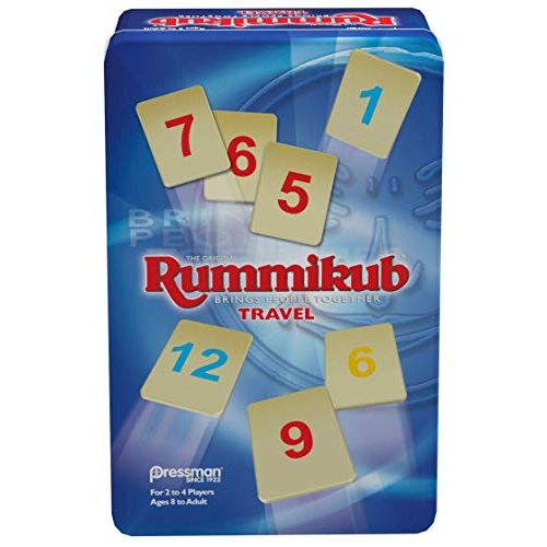  [아마존베스트]Rummikub in Travel Tin - The Original Rummy Tile Game by Pressman, Blue (B07GLGBW9X)