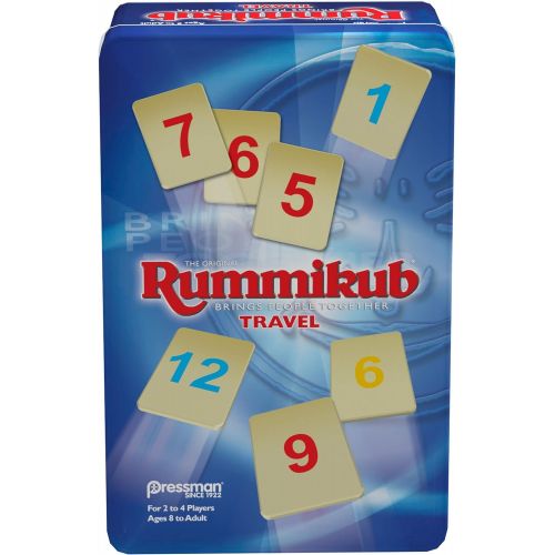  [아마존베스트]Rummikub in Travel Tin - The Original Rummy Tile Game by Pressman, Blue (B07GLGBW9X)