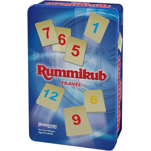  [아마존베스트]Rummikub in Travel Tin - The Original Rummy Tile Game by Pressman, Blue (B07GLGBW9X)