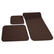 Prest-O-Fit 5-0265 Cocoa Brown Decorian RV Rug (3 Piece)