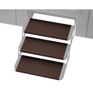 Prest-O-Fit 2-4066 Chocolate Brown 18 Wide Outrigger RV Step Rug, 3 Pack