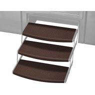 Prest-O-Fit 3-Pack 2-4111 Outrigger Radius XT RV Step Rug Chocolate Brown 22 in. Wide