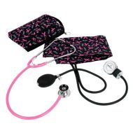 Prestige Medical Premium Aneroid Sphygmomanometer Spraguelite Kit, Pink Ribbon