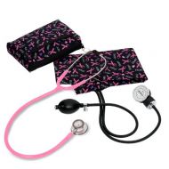 Prestige Medical Aneroid Sphygmomanometer with Clinical Lite Kit Color: Hope Pink Ribbon