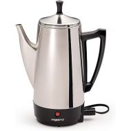 Presto Stainless-Steel Electric Coffee Percolator, 12-Cups, Black