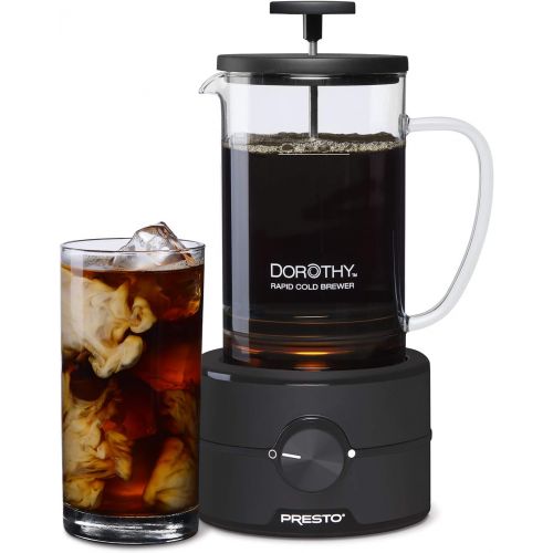  Presto 02937 Dorothy Electric Rapid Cold Brewer - Cold brew at home in 15 minutes - No more waiting 12 to 24 hours.