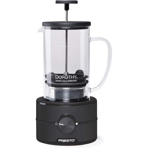  Presto 02937 Dorothy Electric Rapid Cold Brewer - Cold brew at home in 15 minutes - No more waiting 12 to 24 hours.