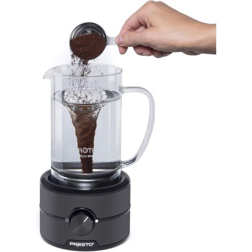  Presto 02937 Dorothy Electric Rapid Cold Brewer - Cold brew at home in 15 minutes - No more waiting 12 to 24 hours.