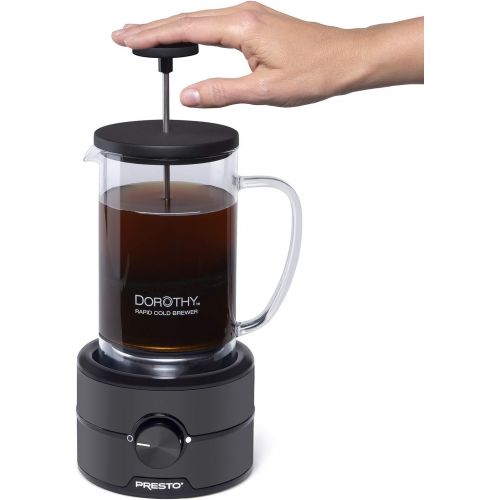  Presto 02937 Dorothy Electric Rapid Cold Brewer - Cold brew at home in 15 minutes - No more waiting 12 to 24 hours.