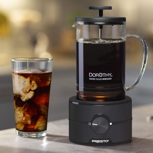  Presto 02937 Dorothy Electric Rapid Cold Brewer - Cold brew at home in 15 minutes - No more waiting 12 to 24 hours.