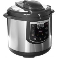 Presto 02141 6-Quart Electric Pressure Cooker, Black, Silver