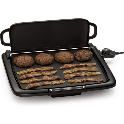  [아마존베스트]Presto, W/WARMING RACK Griddle, 14 x 15, Black