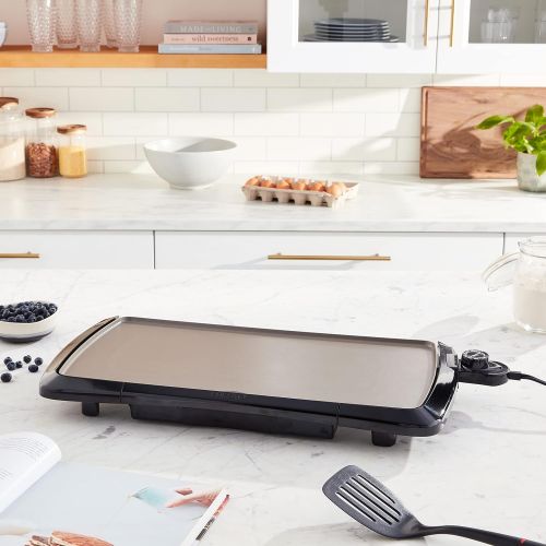  [아마존베스트]Presto 07055 Cool-Touch Electric Ceramic Griddle, 20, Black