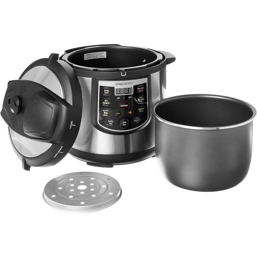  [아마존베스트]Presto 02141 6-Quart Electric Pressure Cooker, Black, Silver