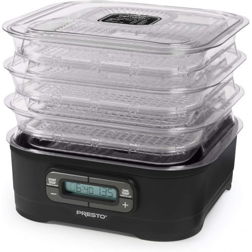  [아마존베스트]National Presto Dehydro Digital Electric Food Presto Dehydrator, Up to 12 Trays, Black