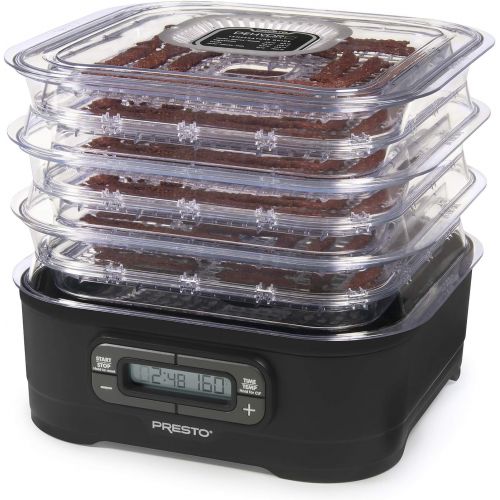  [아마존베스트]National Presto Dehydro Digital Electric Food Presto Dehydrator, Up to 12 Trays, Black