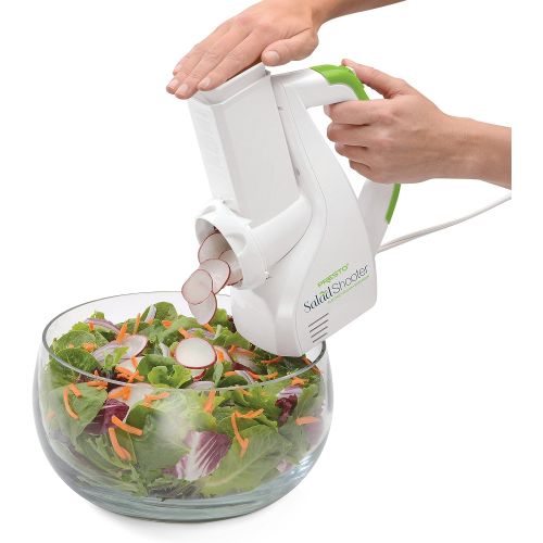  [아마존베스트]Presto Salad Shooter Electric Slicer/Shredder,White