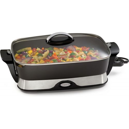  [아마존베스트]Presto 06857 16-inch Electric Foldaway Skillet, Black