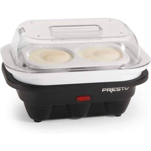  [아마존베스트]National Presto 04632 Electric Egg Cooker, 6, Black and White