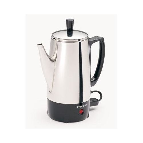  Presto, 6 Cup Stainless Steel Perk (Catalog Category: Kitchen & Housewares  Coffee Makers)