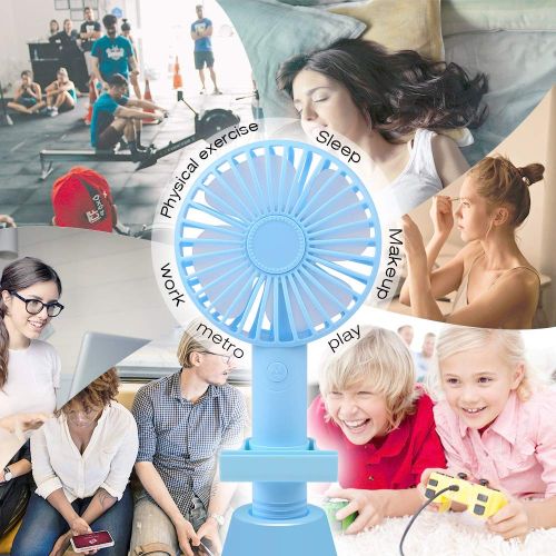  Pretty Diva Portable Air Conditioner Fan - PrettyDiva Mini Personal Space Evaporative Air Cooler Misting Fan, Small Desktop Air Conditioner Circulator Humidifier for Room Office - 9.5-inch