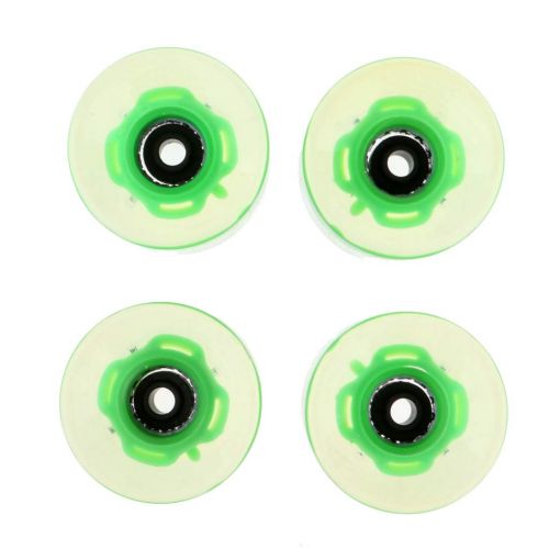  Prettyia 4pcs 60mm Light Up Flash Skateboard Longboard Wheels 78A with Bearing Core Glow at Night 5 Color